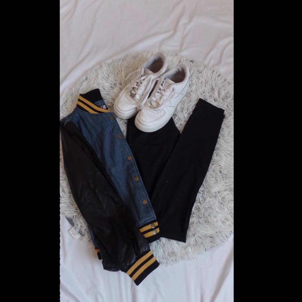 A LUE Jean and Leather Jacket